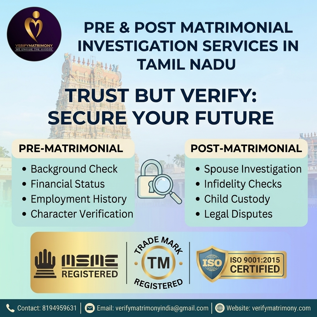 matrimonial investigation in tamilnadu